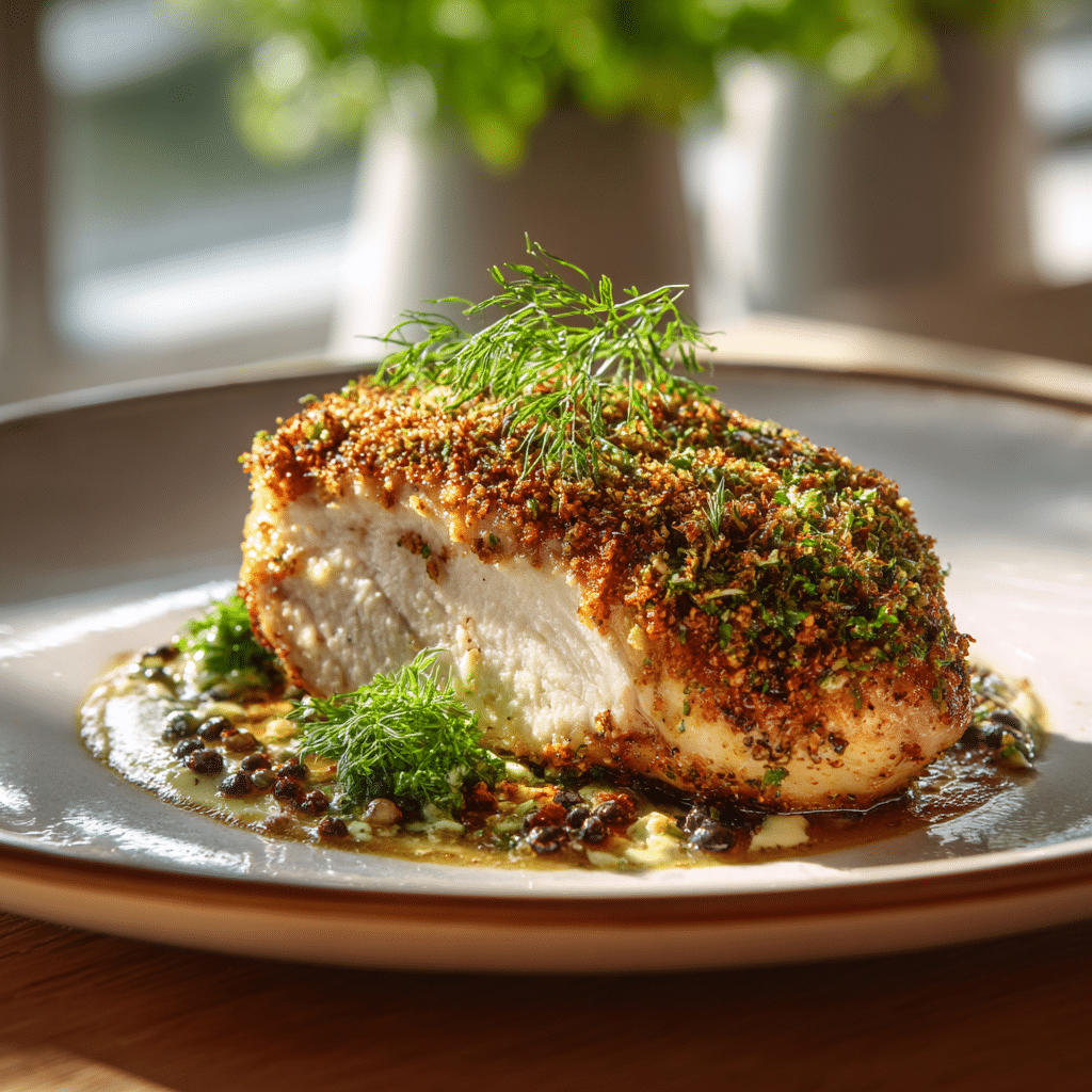 Herb-Crusted Chicken Supreme Recipe
