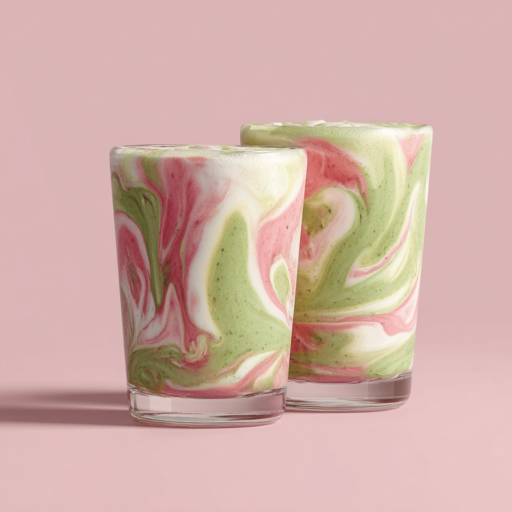 Pistachio Strawberry Marble Cups Recipe - Recipe Image