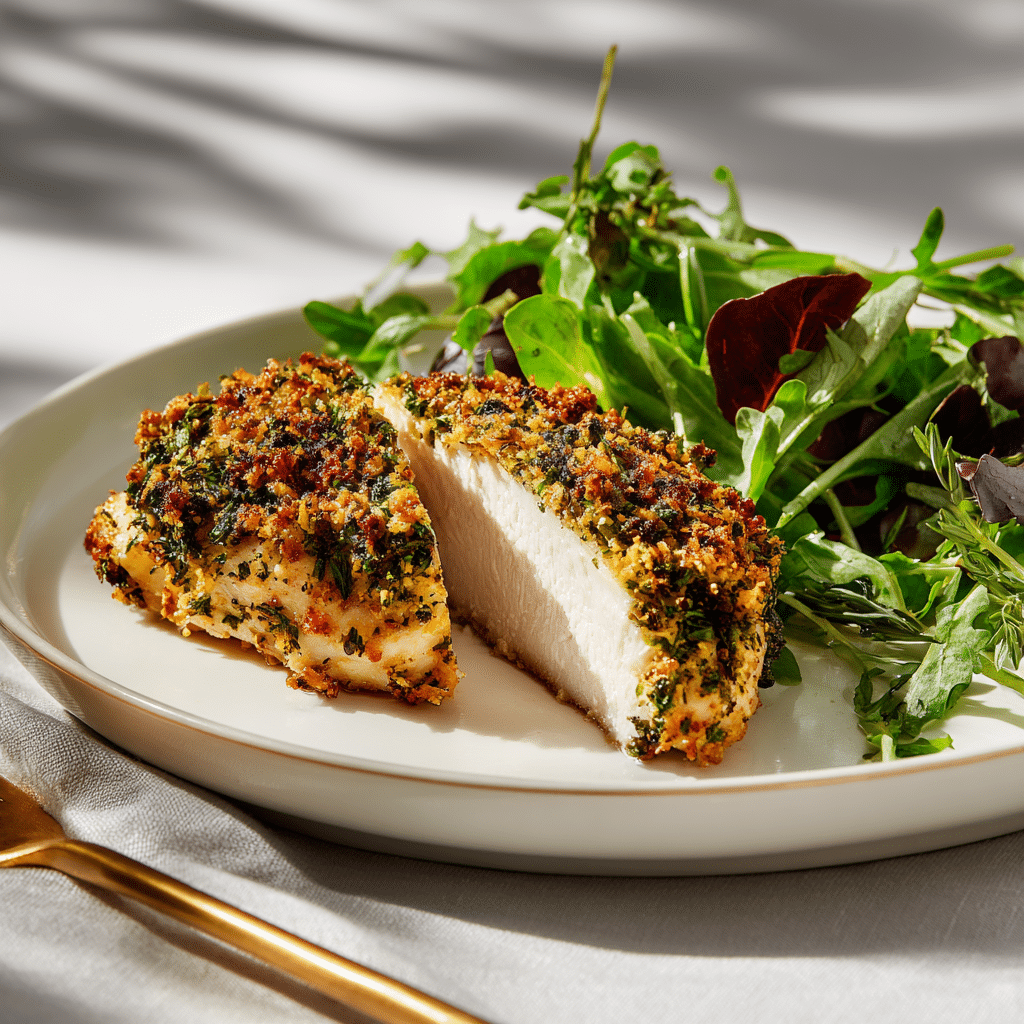 Crispy Herb-Crusted Chicken Recipe - Recipe Image
