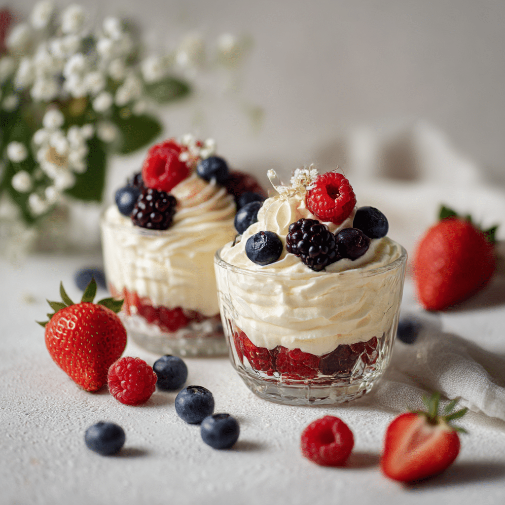 Vanilla Berry Chantilly Cups Recipe - Recipe Image