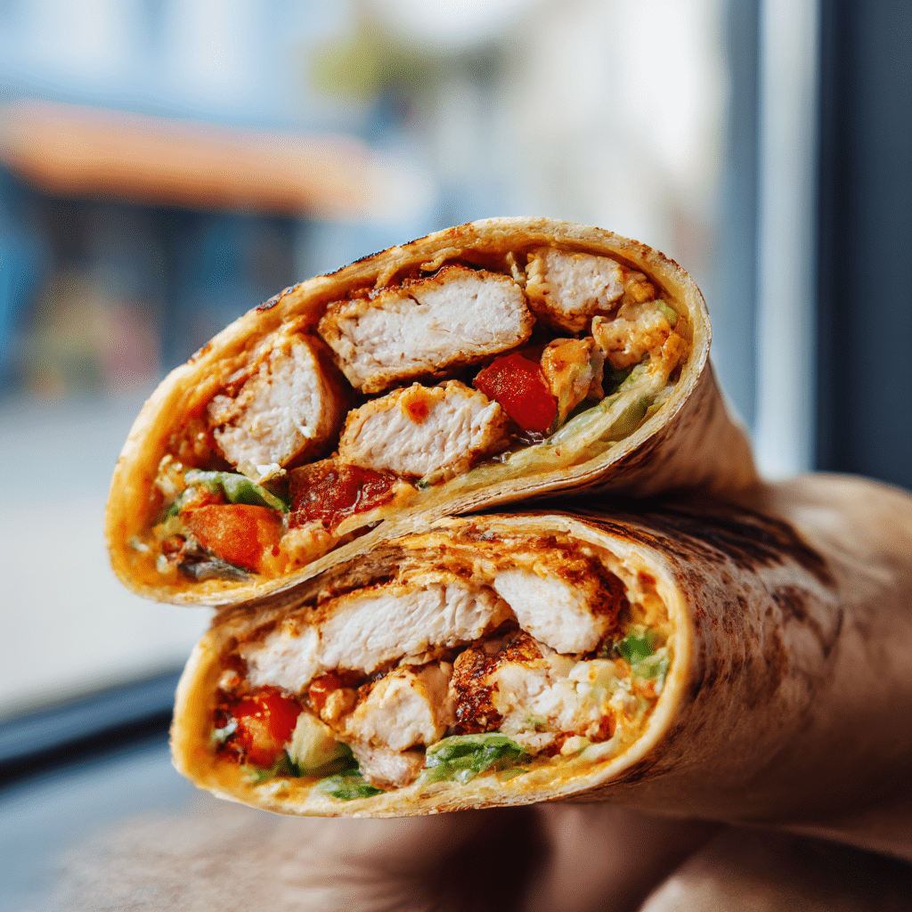 Spicy Chicken Wrap Hack Recipe - Recipe Image