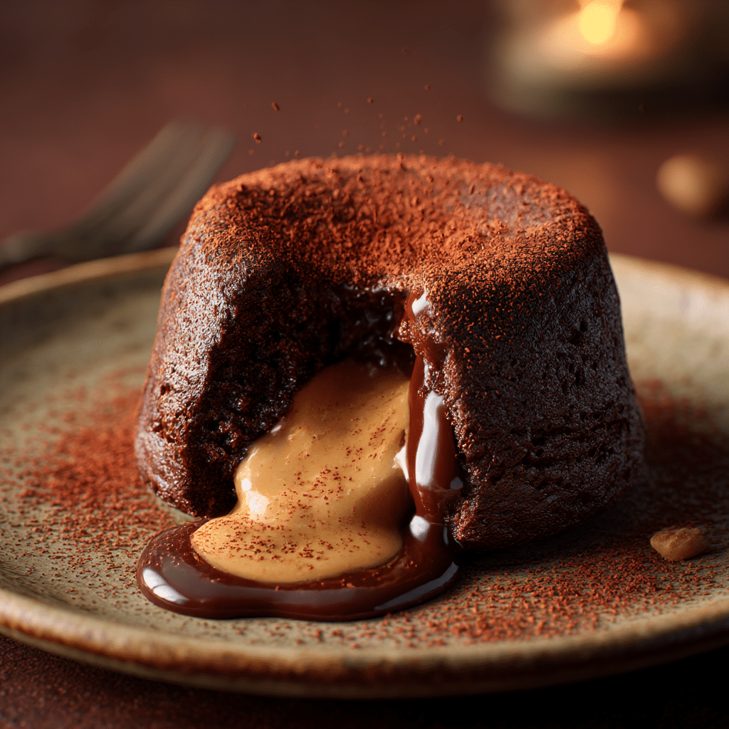 Vegan Chocolate Peanut Butter Lava Cake Recipe - Recipe Image