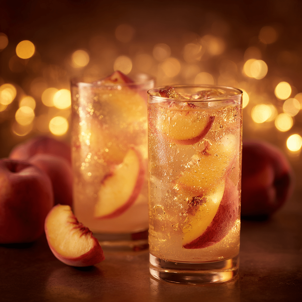 Ginger Peach Fizz Recipe - Recipe Image