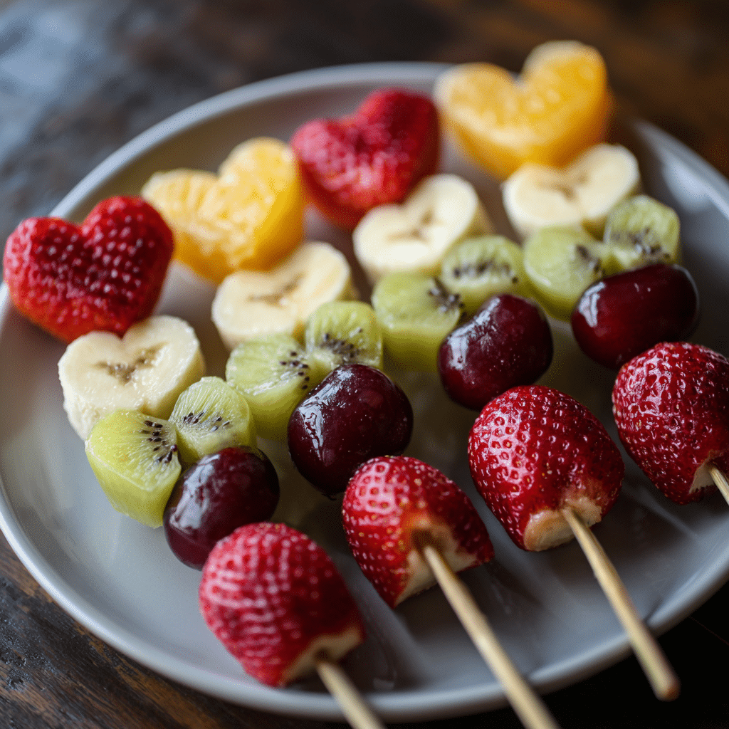 Valentine’s Day Fruit Skewers Recipe - Recipe Image