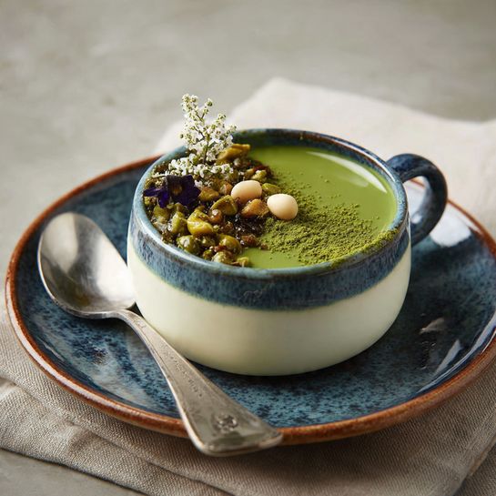 Matcha Latte Panna Cotta: Green Creamy Elegance Recipe - Recipe Image