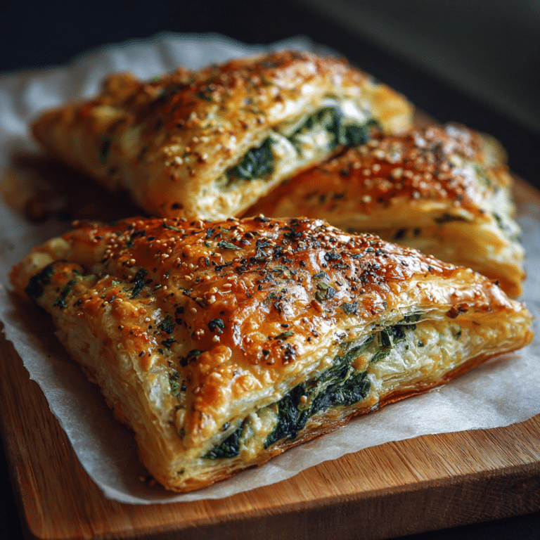 Cheesy Spinach and Feta Puff Pastry Recipe