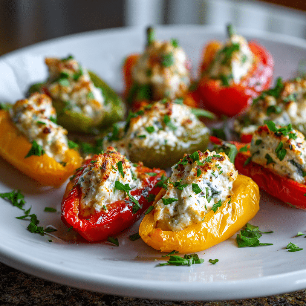 Cream Cheese Stuffed Mini Peppers Recipe - Recipe Image