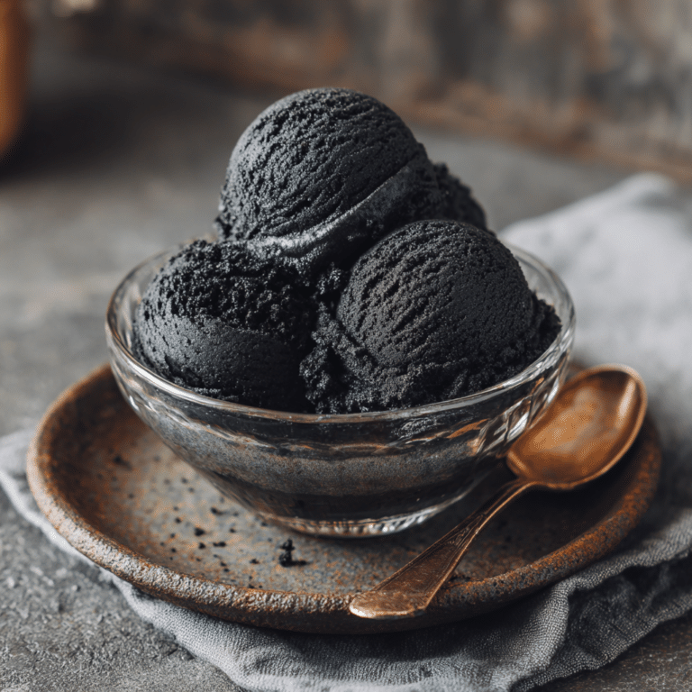 Black Sesame & Coconut Nice Cream: Elegant Darkness Recipe