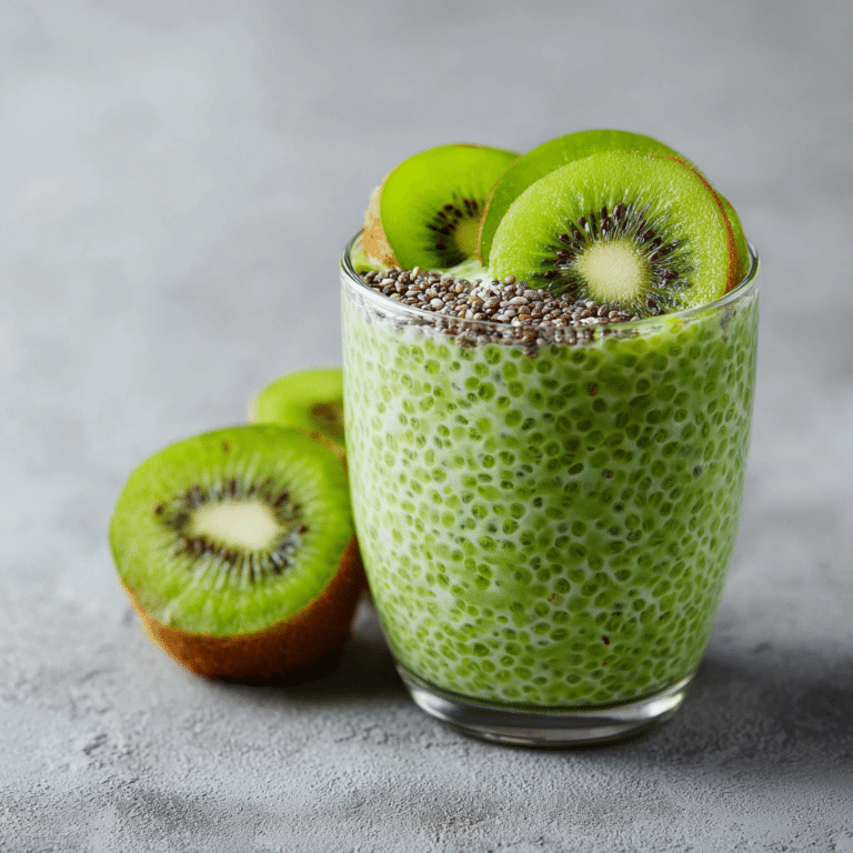 Spinach Kiwi Chia Pudding: Green Power Recipe