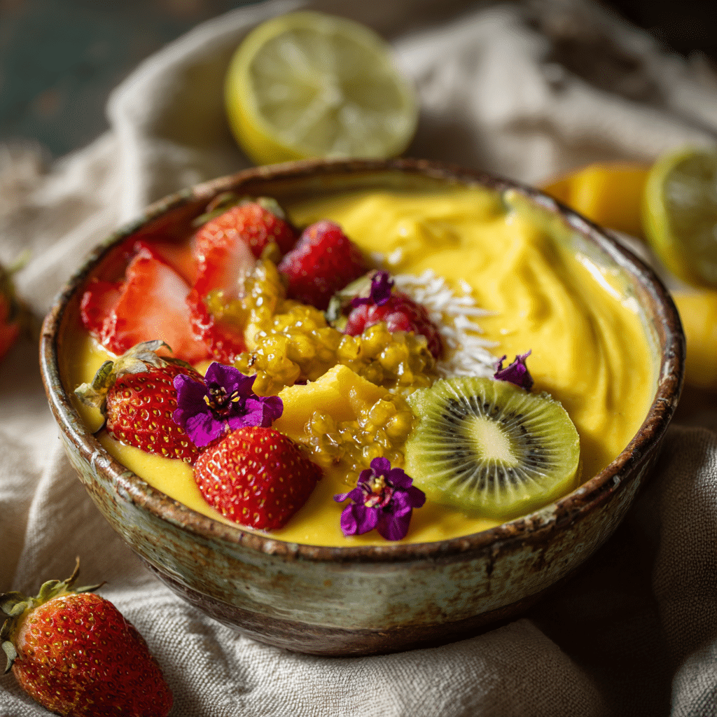 Golden Dragon Smoothie Bowl: Turmeric Sunrise Recipe