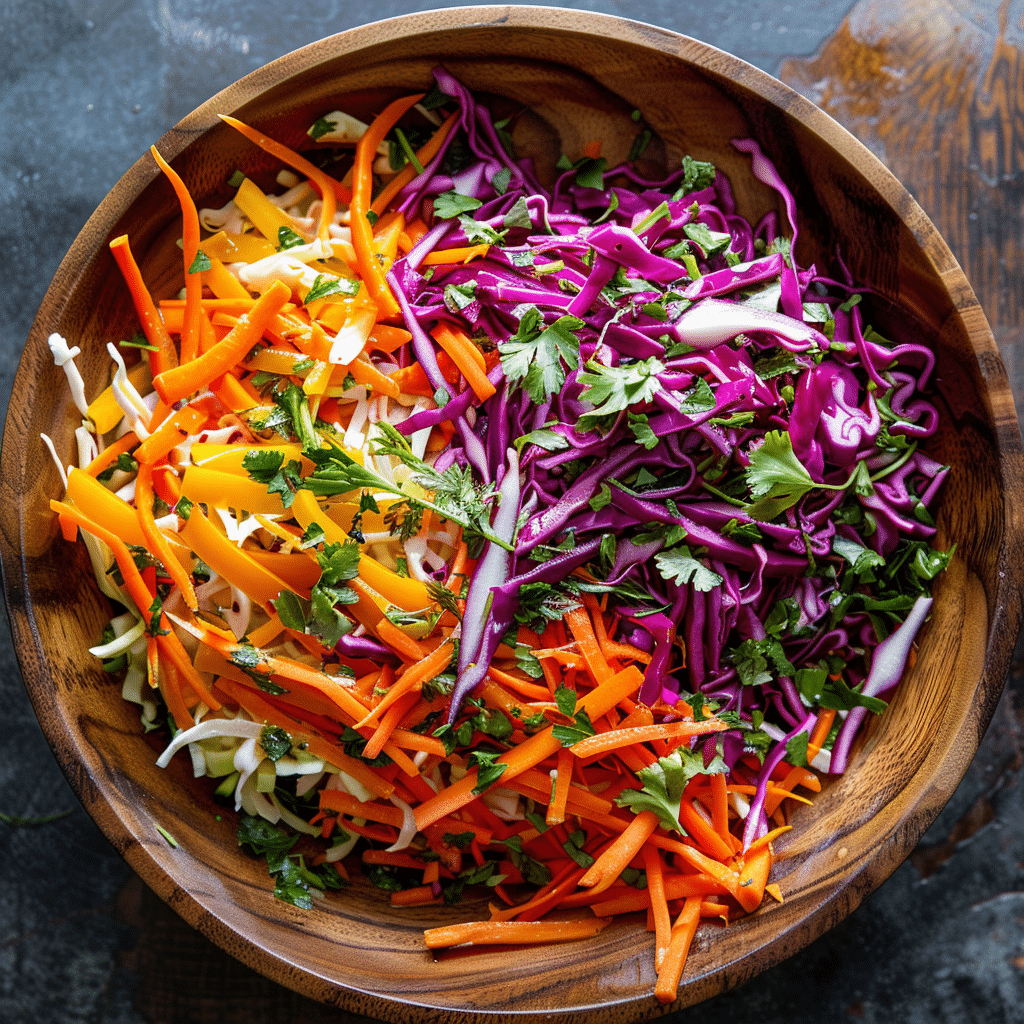 Rainbow Carrot & Cabbage Slaw: Crunchy & Vibrant Recipe
