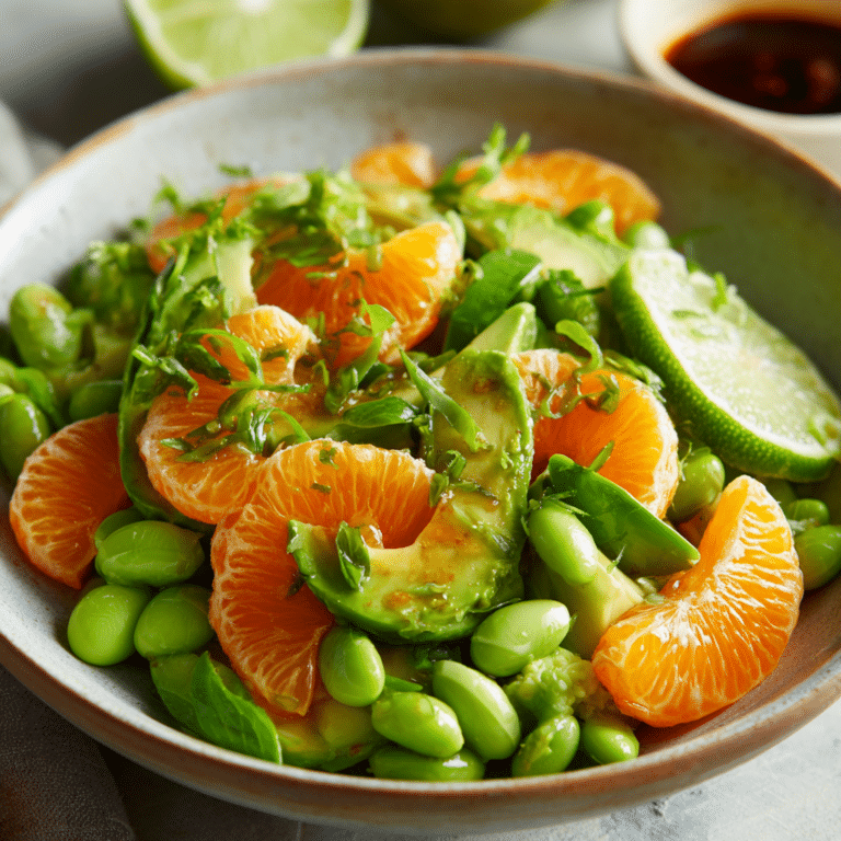 Avocado Edamame Citrus Salad: Green Freshness Recipe