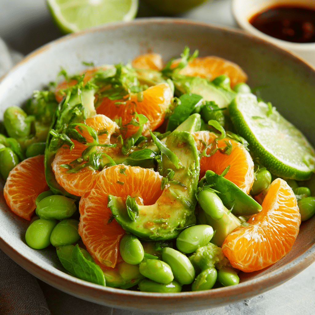 Avocado Edamame Citrus Salad: Green Freshness Recipe