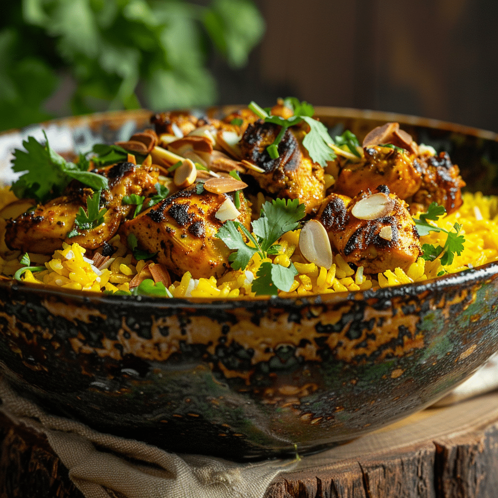 Golden Turmeric Chicken Rice Recipe