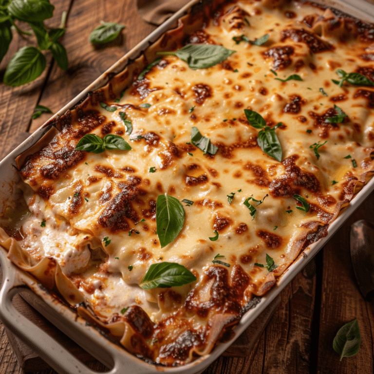 Family-Style Creamy Lasagna Recipe
