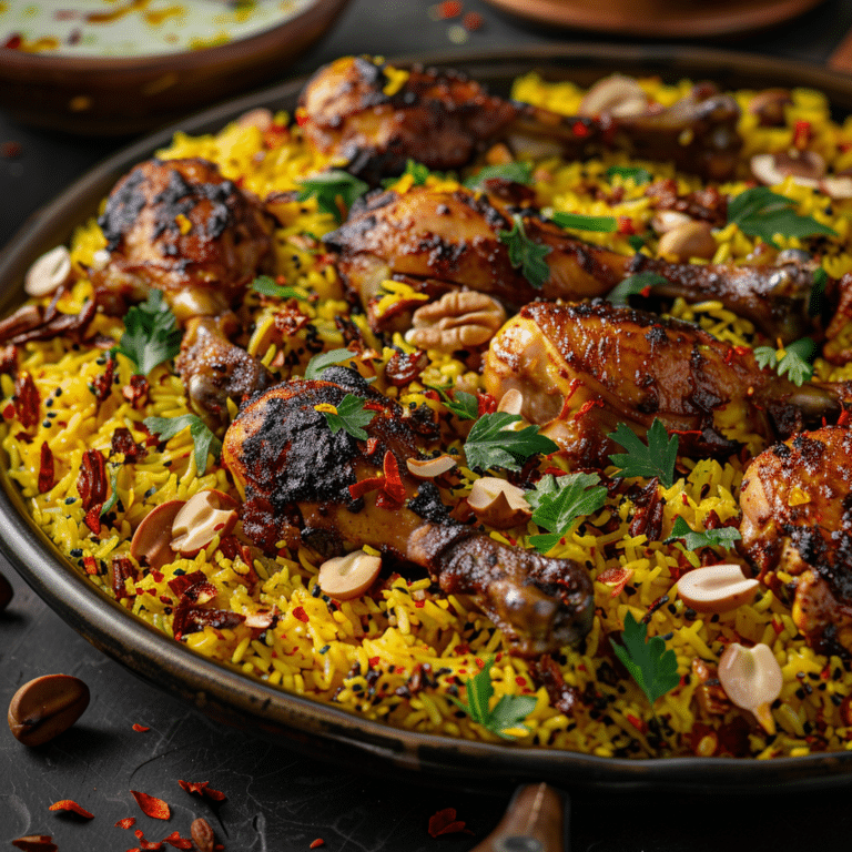 Spiced Rice with Roasted Chicken (Family Platter) Recipe