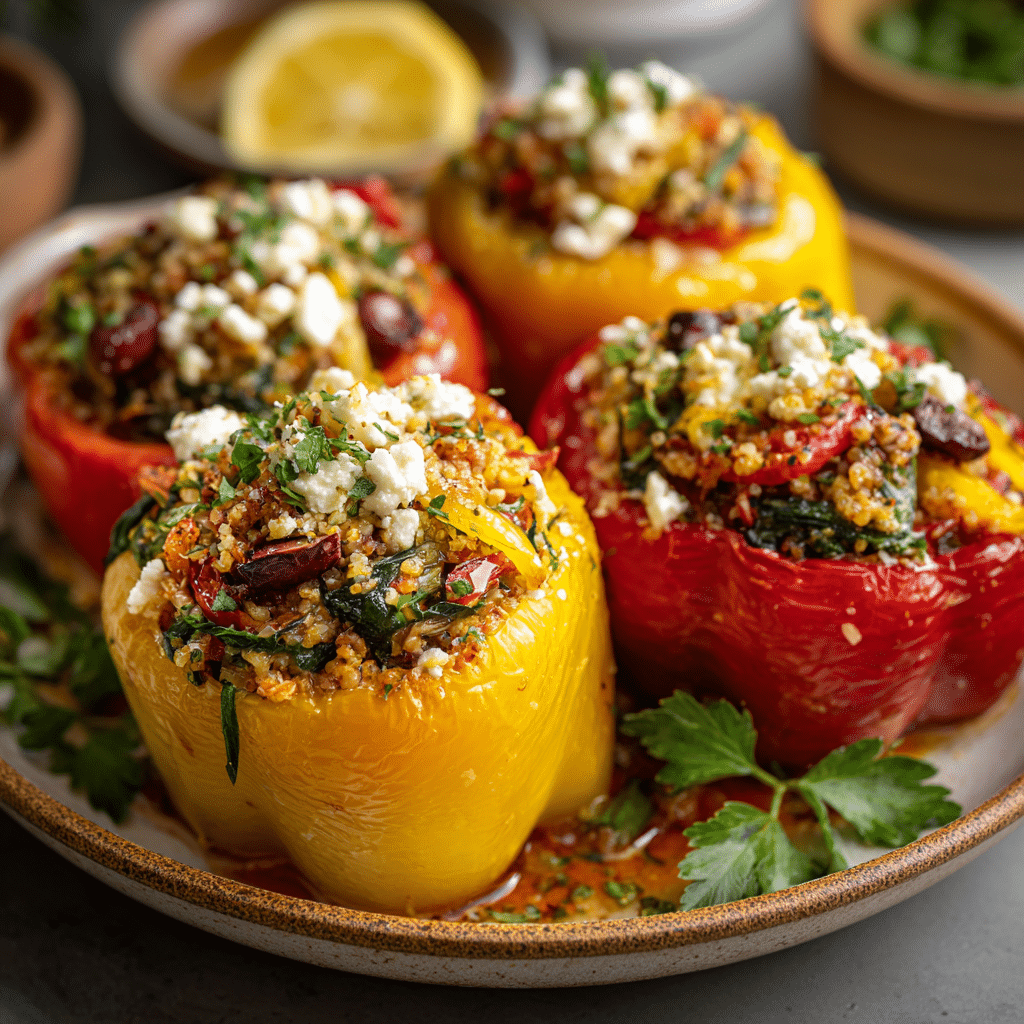 Mediterranean Stuffed Bell Peppers Recipe