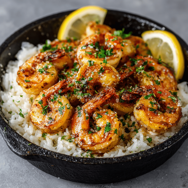 Garlic Butter Shrimp with Lemon Rice Recipe
