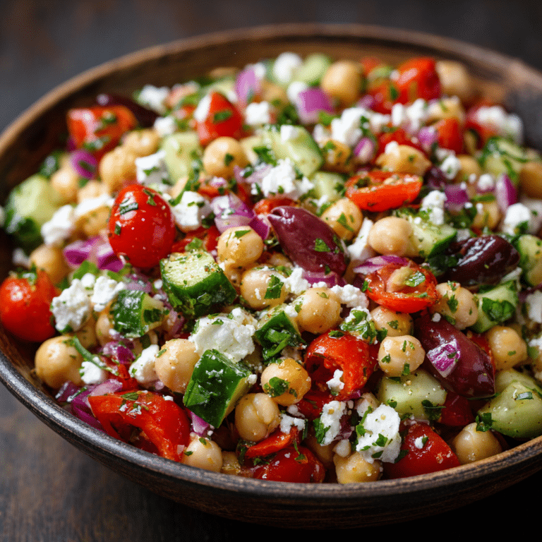 Mediterranean Chickpea Salad Recipe