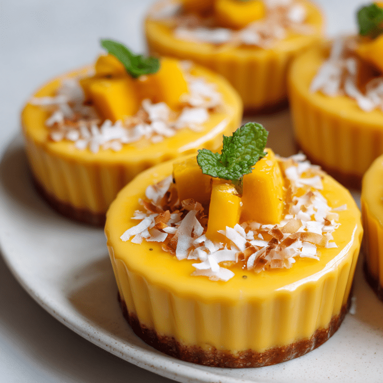 Mango Coconut Pudding Cups Recipe