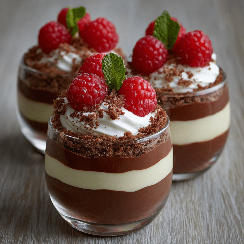 Chocolate Raspberry Layered Cups Recipe