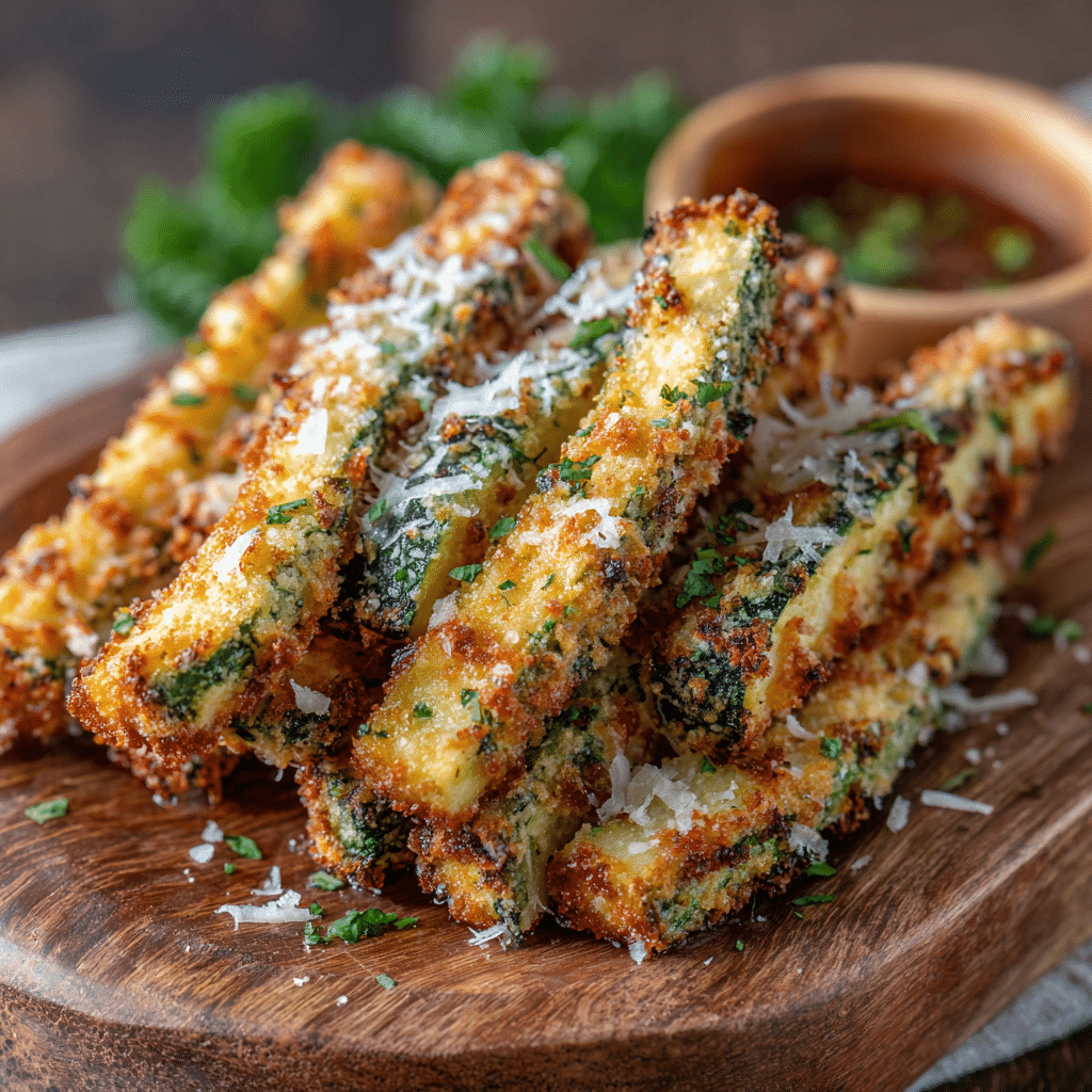 Garlic Parmesan Zucchini Fries Recipe