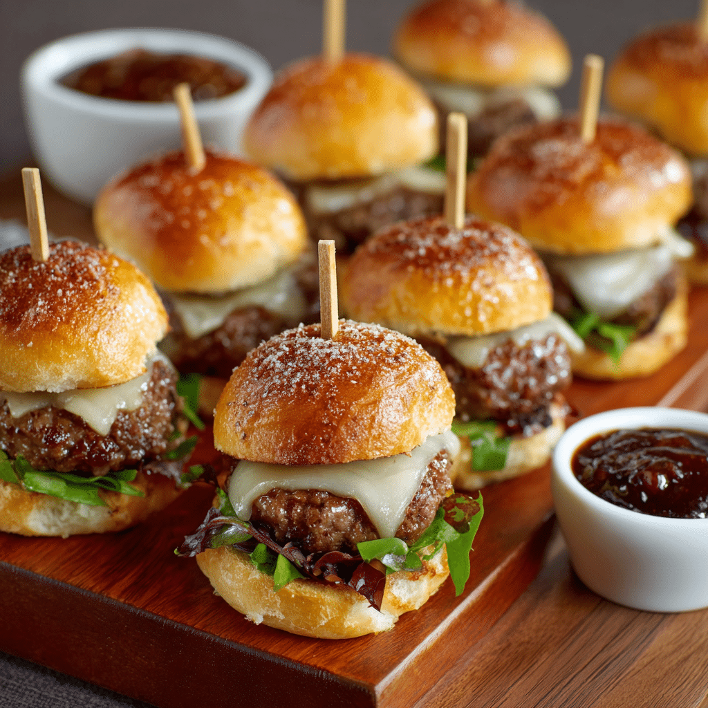 Mini Burger Sliders Recipe - Recipe Image
