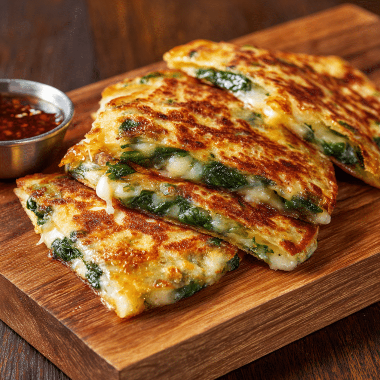 Spinach Cheese Quesadillas Recipe