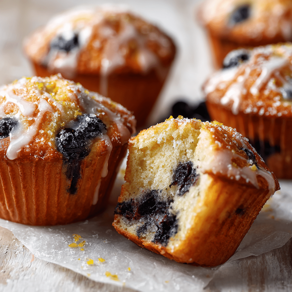 Lemon Blueberry Muffins Recipe