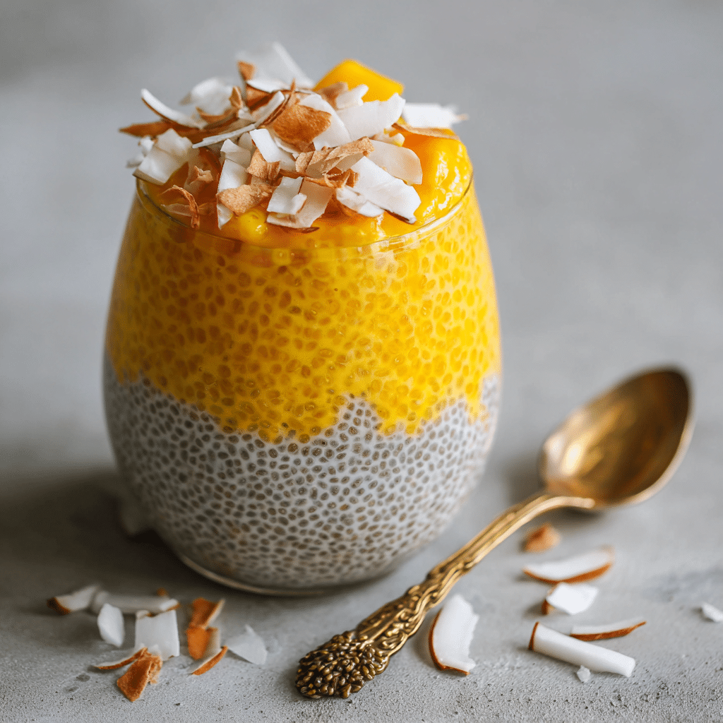 Mango Coconut Chia Pudding Recipe
