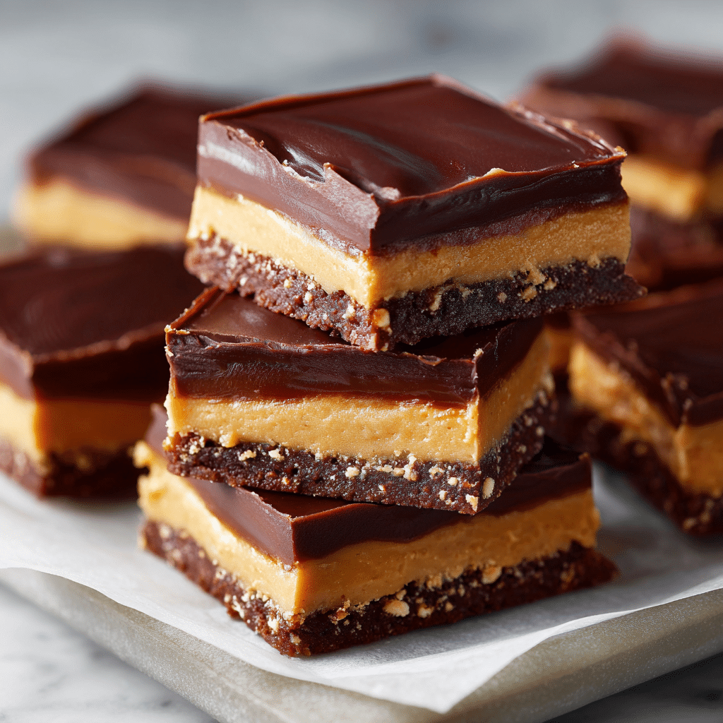 No-Bake Chocolate Peanut Butter Bars Recipe