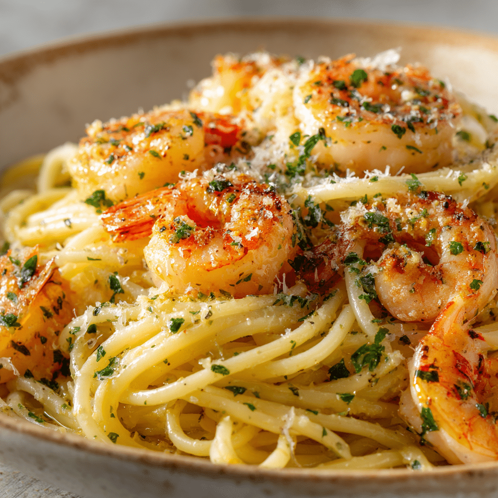 Garlic Butter Shrimp Pasta Recipe