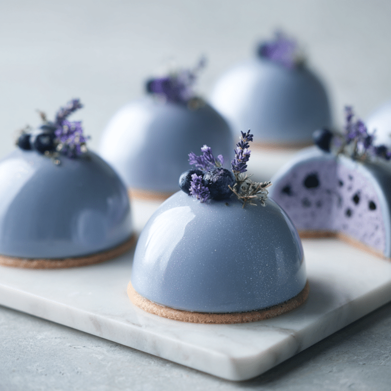 Blueberry Lavender Mousse Domes Recipe