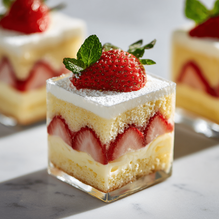 Strawberry Shortcake Trifles with Lemon Cream Recipe
