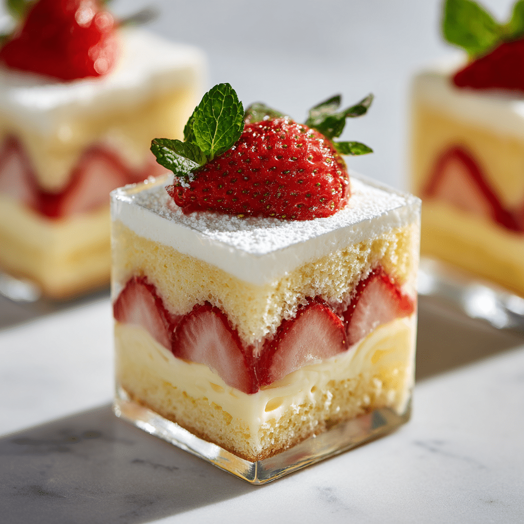 Strawberry Shortcake Trifles with Lemon Cream Recipe