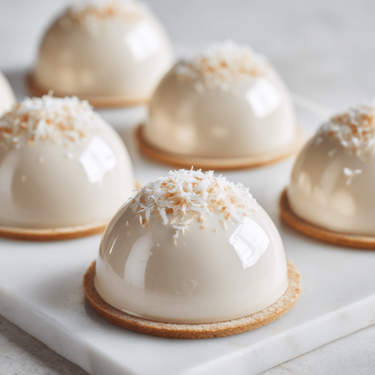Coconut Vanilla Pearl Domes Recipe