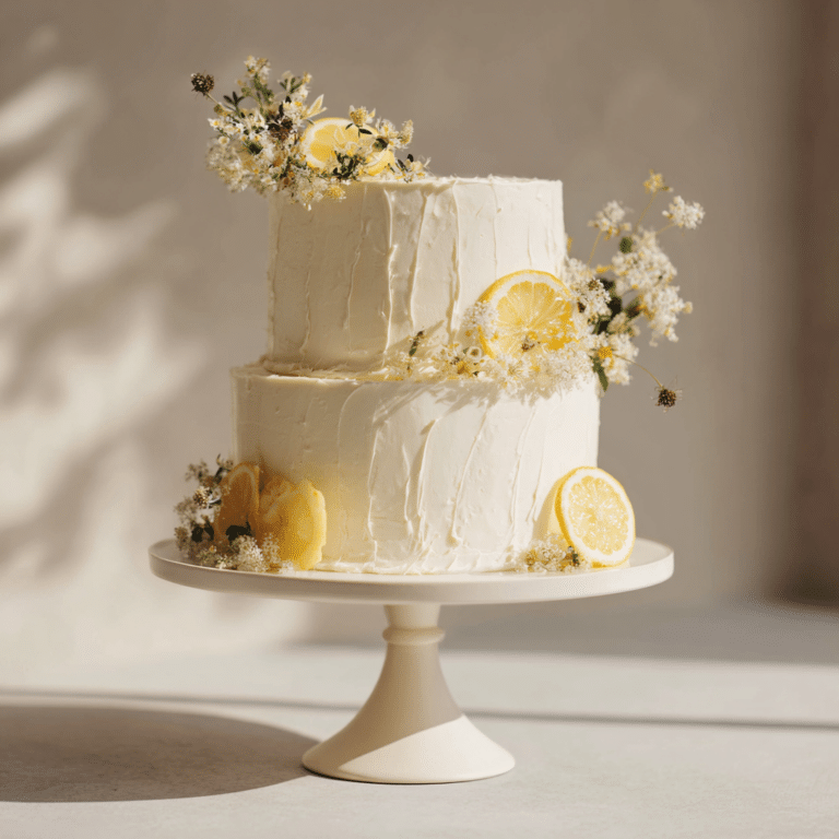 Lemon Elderflower Tiered Cake Recipe