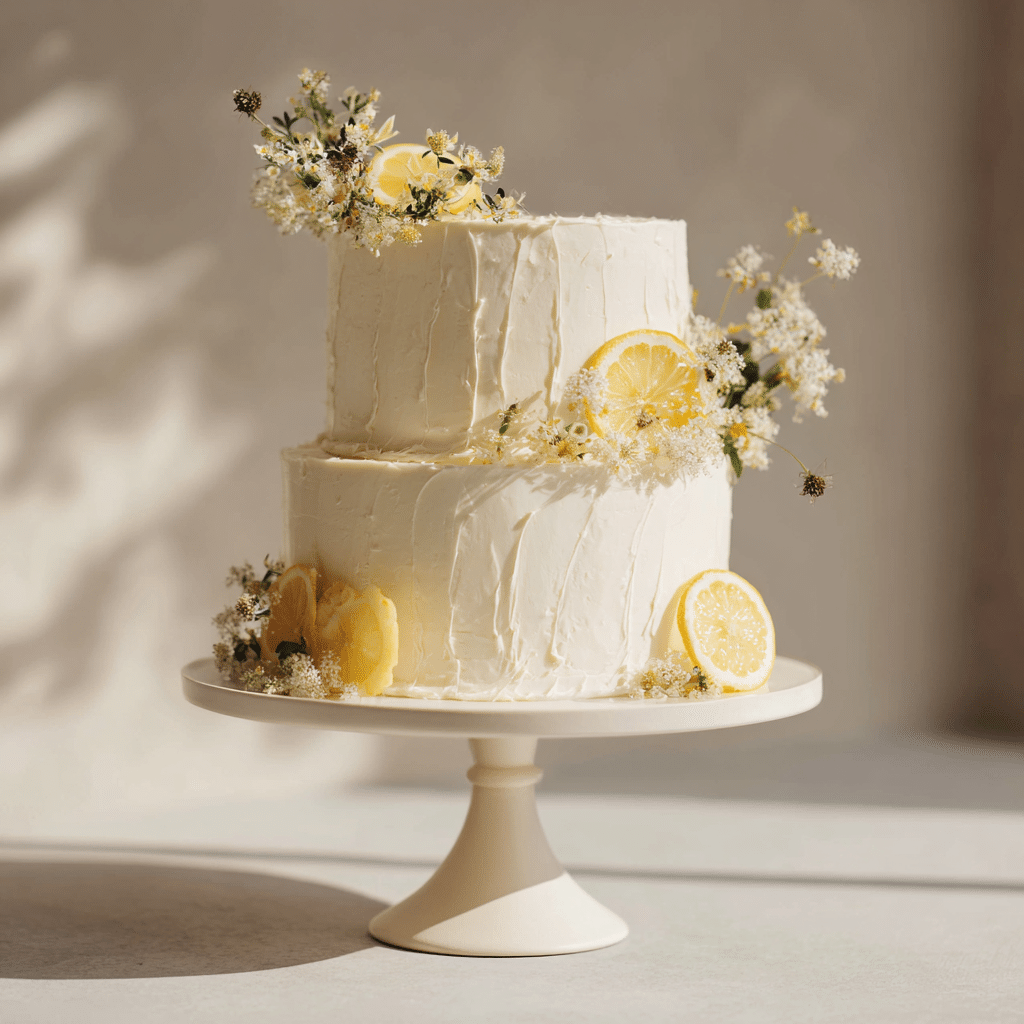 Lemon Elderflower Tiered Cake Recipe