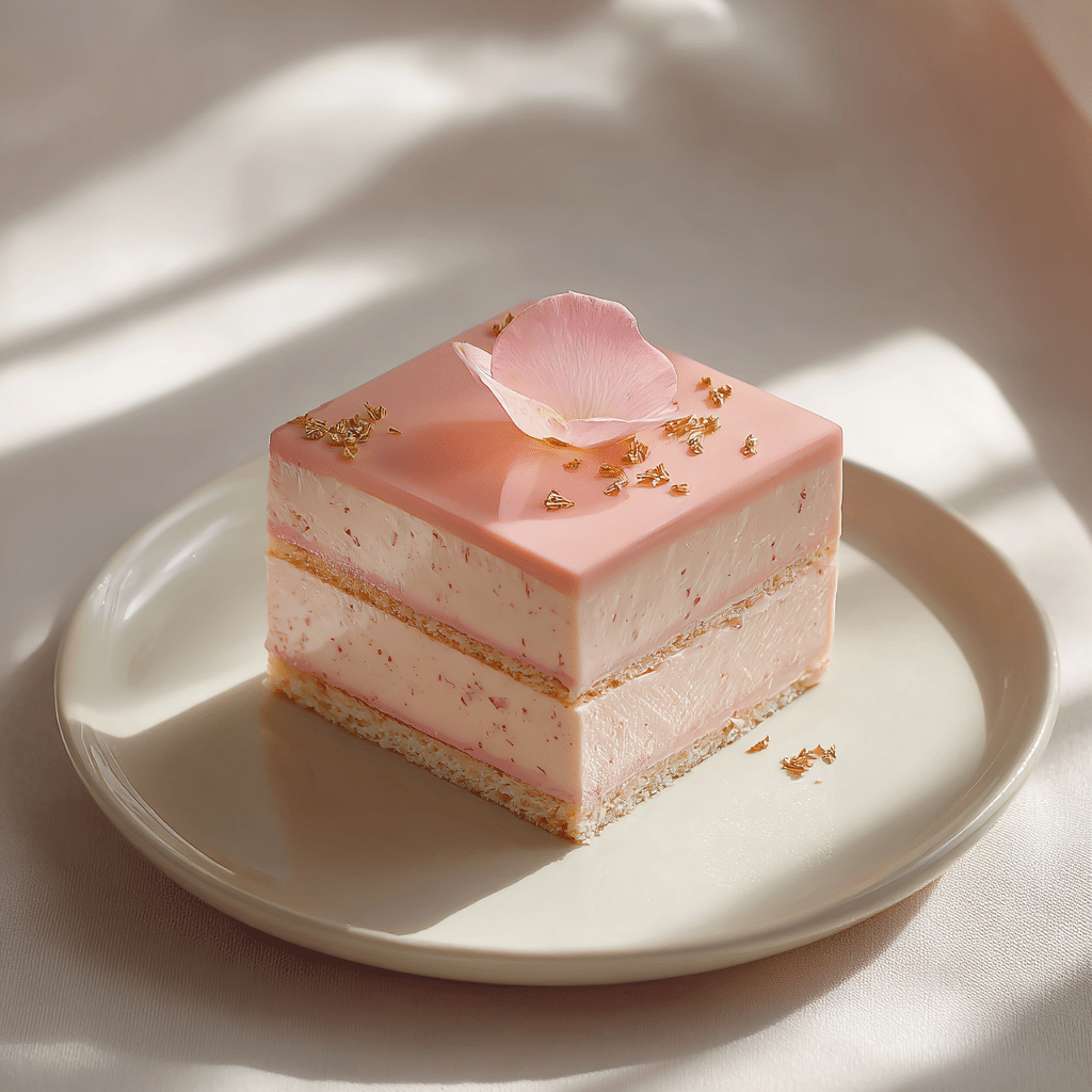 Vanilla Bean & Rose Entremet Cake Recipe
