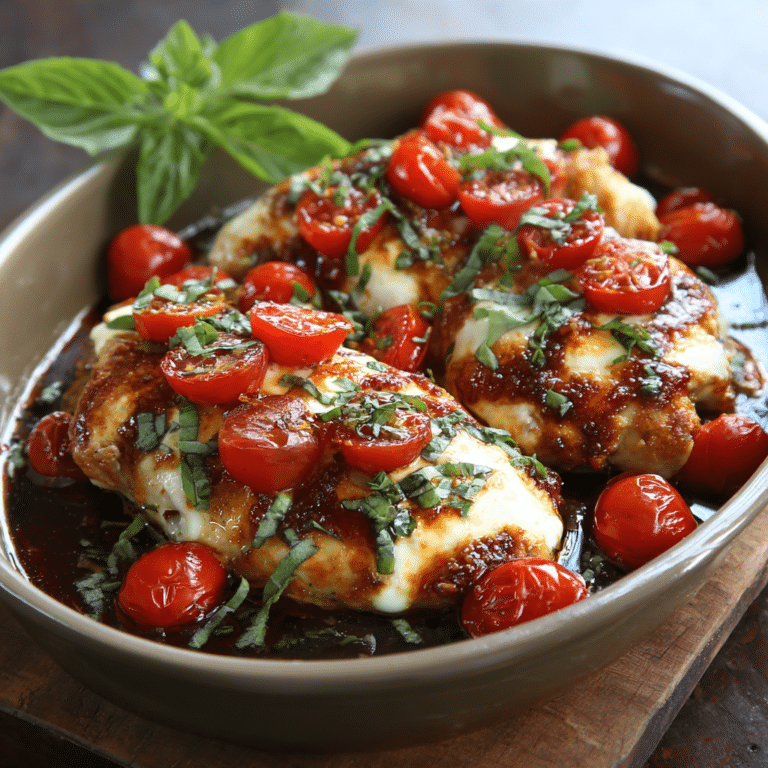 Oven-Baked Caprese Chicken Recipe