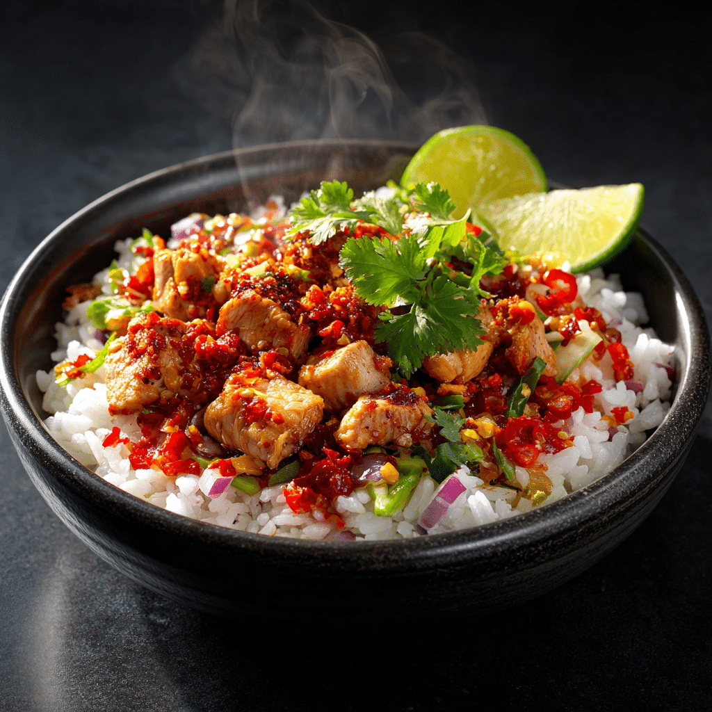 Lemon Garlic Chicken with Rice Recipe - Recipe Image