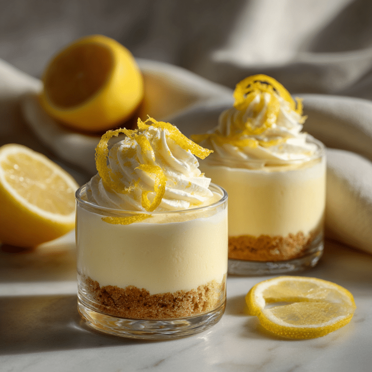 No-Bake Lemon Cheesecake Cups Recipe