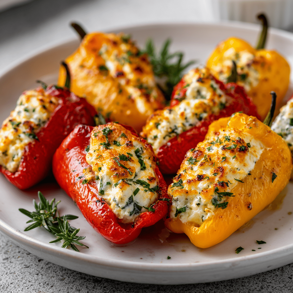 Cream Cheese Stuffed Mini Peppers Recipe - Recipe Image