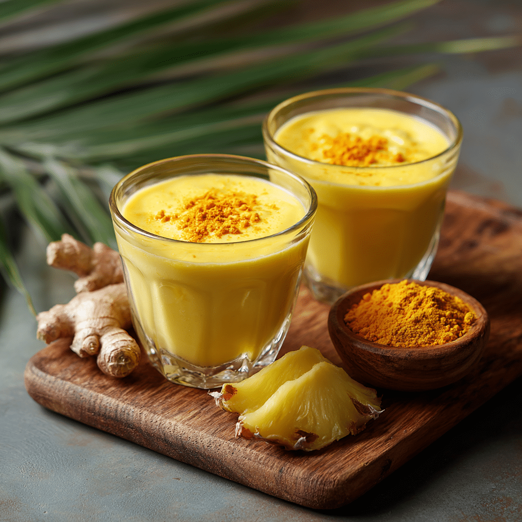 Turmeric Pineapple Pudding: Golden Glow Dessert Recipe - Recipe Image