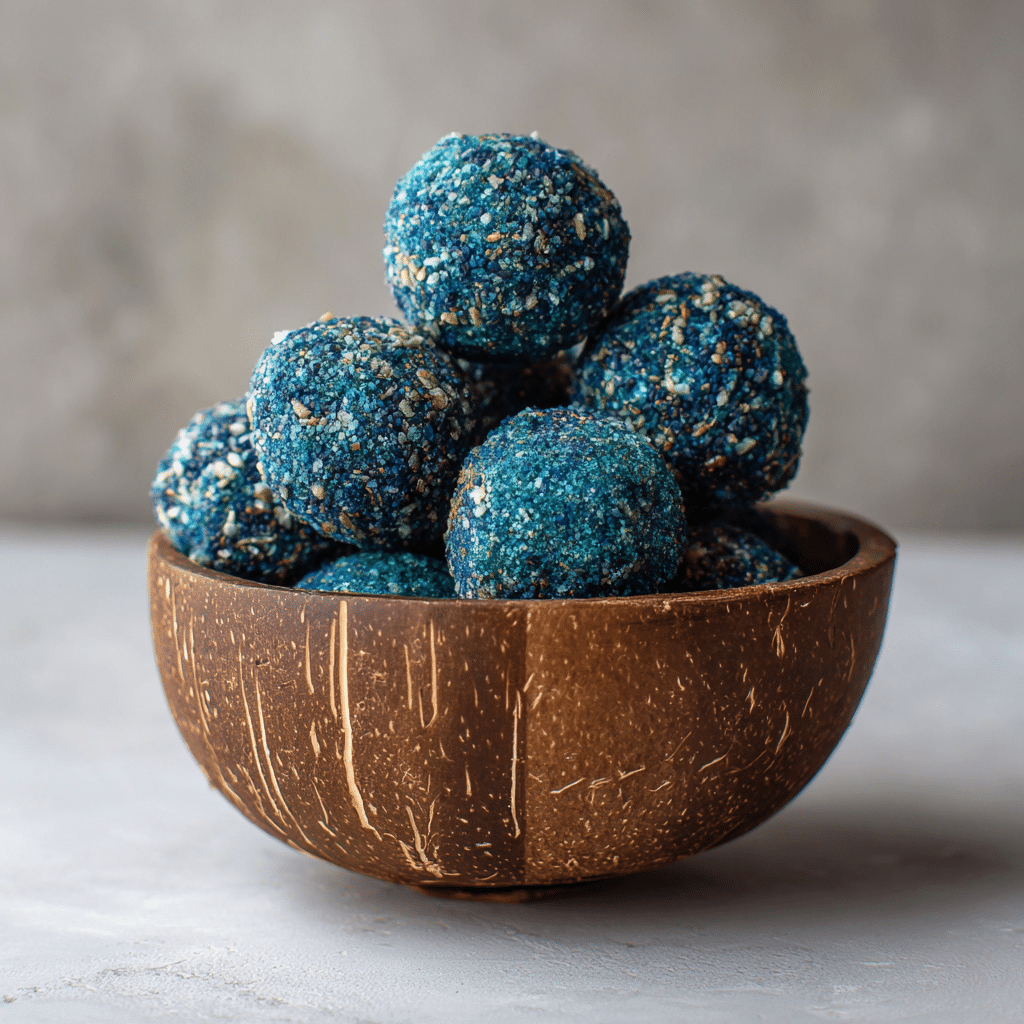 Spirulina Coconut Energy Balls: Ocean Blue Power Recipe