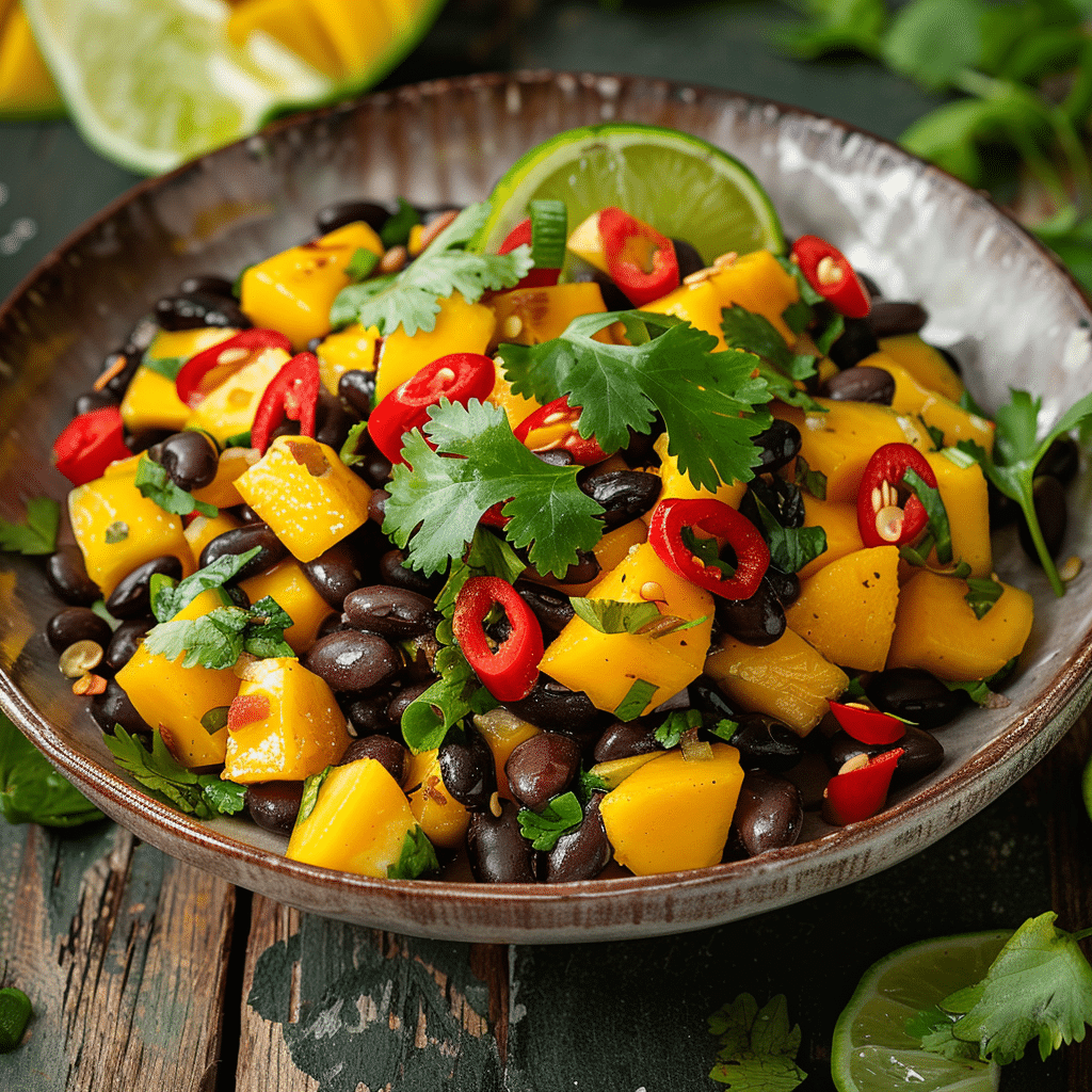 Spicy Mango & Black Bean Salad: Sweet Heat Combo Recipe - Recipe Image