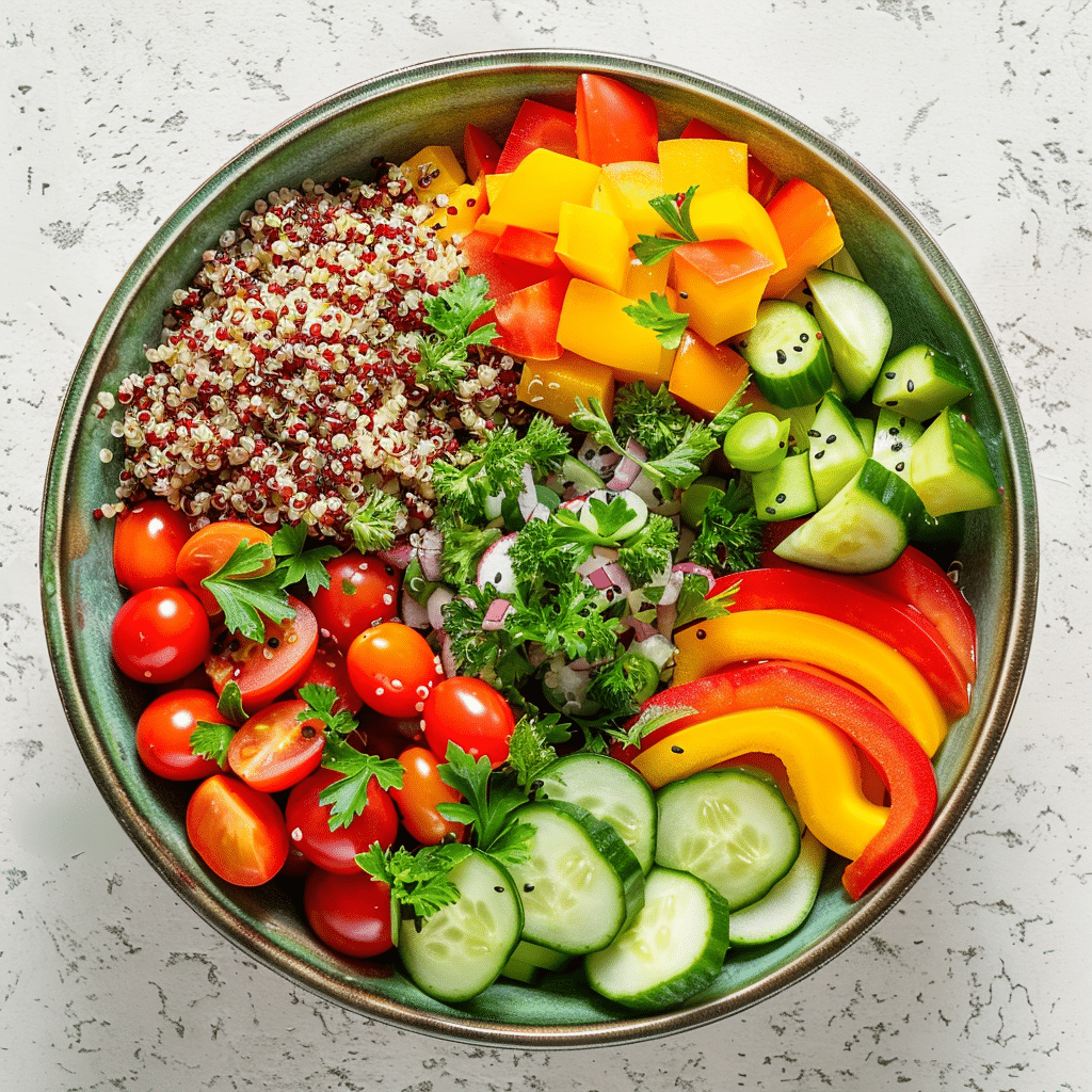 Rainbow Quinoa Salad: Power Bowl of Colors Recipe - Recipe Image