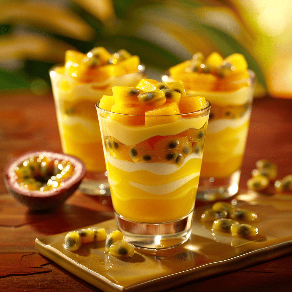 Mango Passion Fruit Cups: Tropical Burst Recipe - Recipe Image