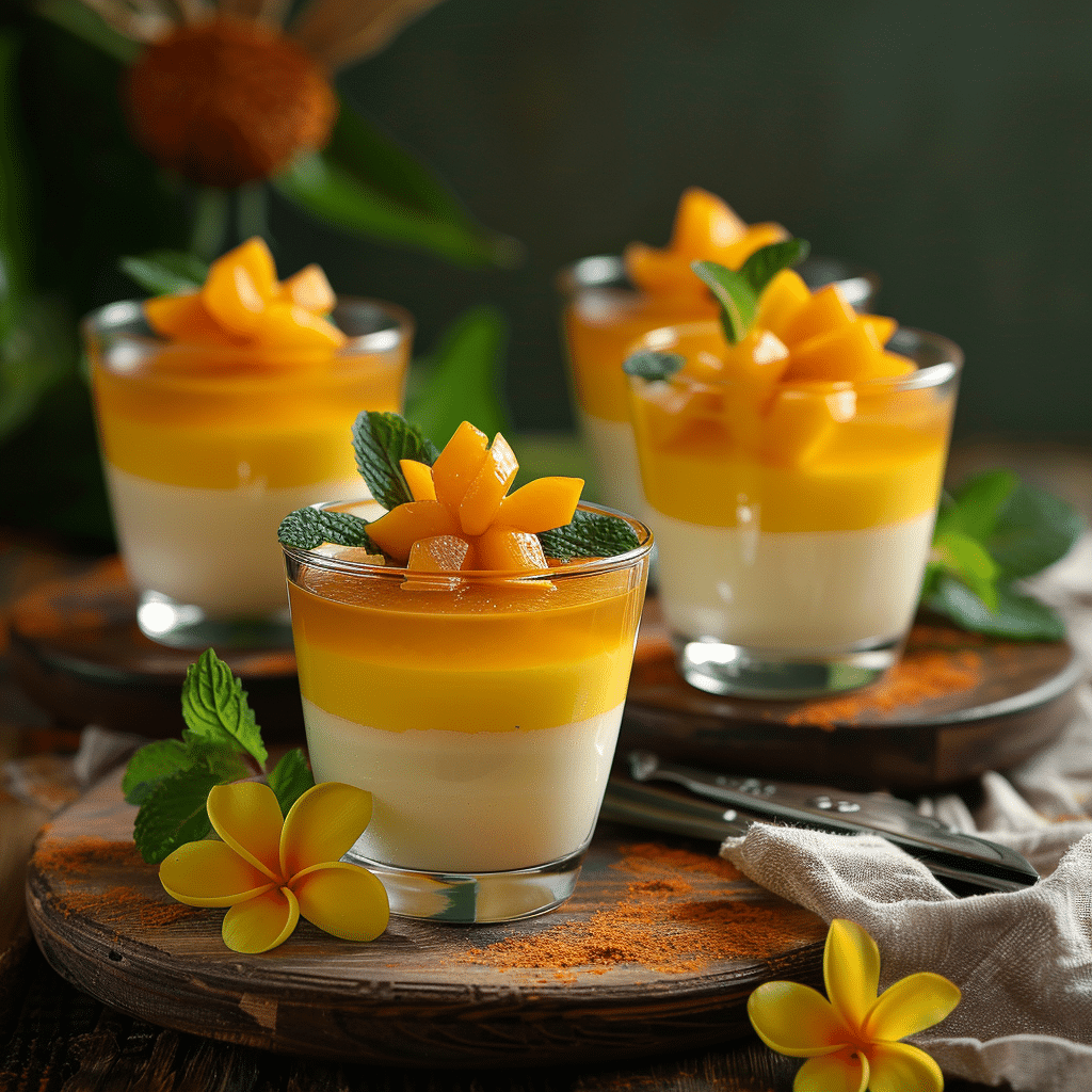 Golden Beet Panna Cotta: Sunset Dessert Recipe - Recipe Image