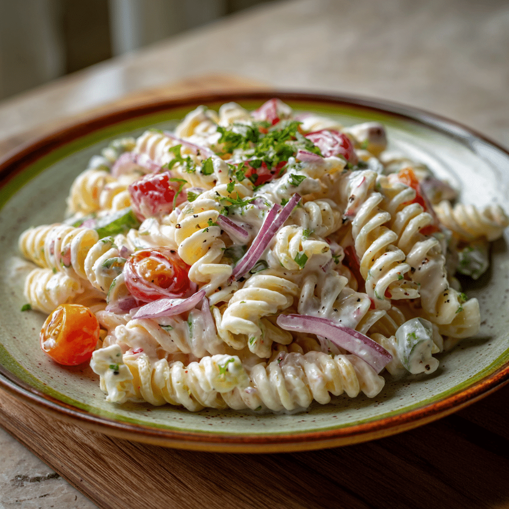 Creamy Pasta Salad Recipe - Recipe Image